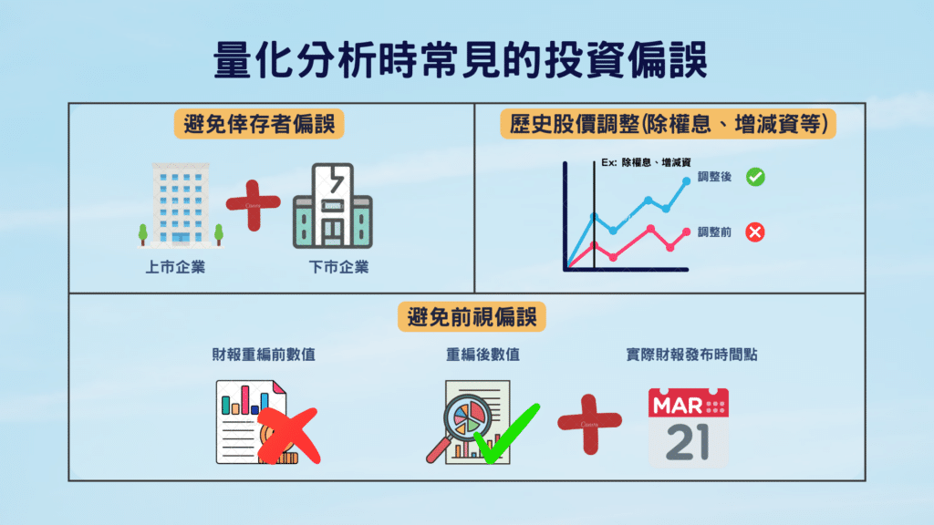 投資資料:量化分析常見的投資偏誤